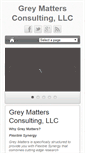 Mobile Screenshot of greymattersconsulting.com