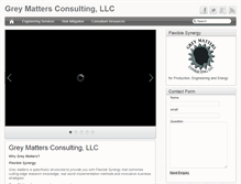 Tablet Screenshot of greymattersconsulting.com